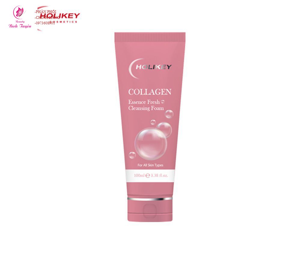 Sữa rửa mặt holikey collagen