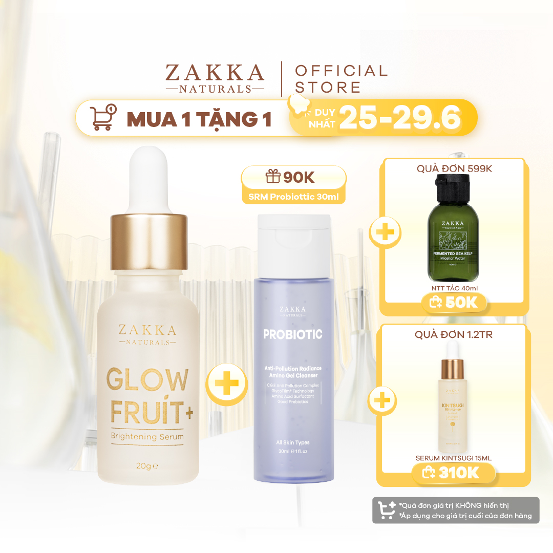 Serum (Tinh Chất) Vitamin C Zakka Naturals GlowFruit+ Brightening 20g