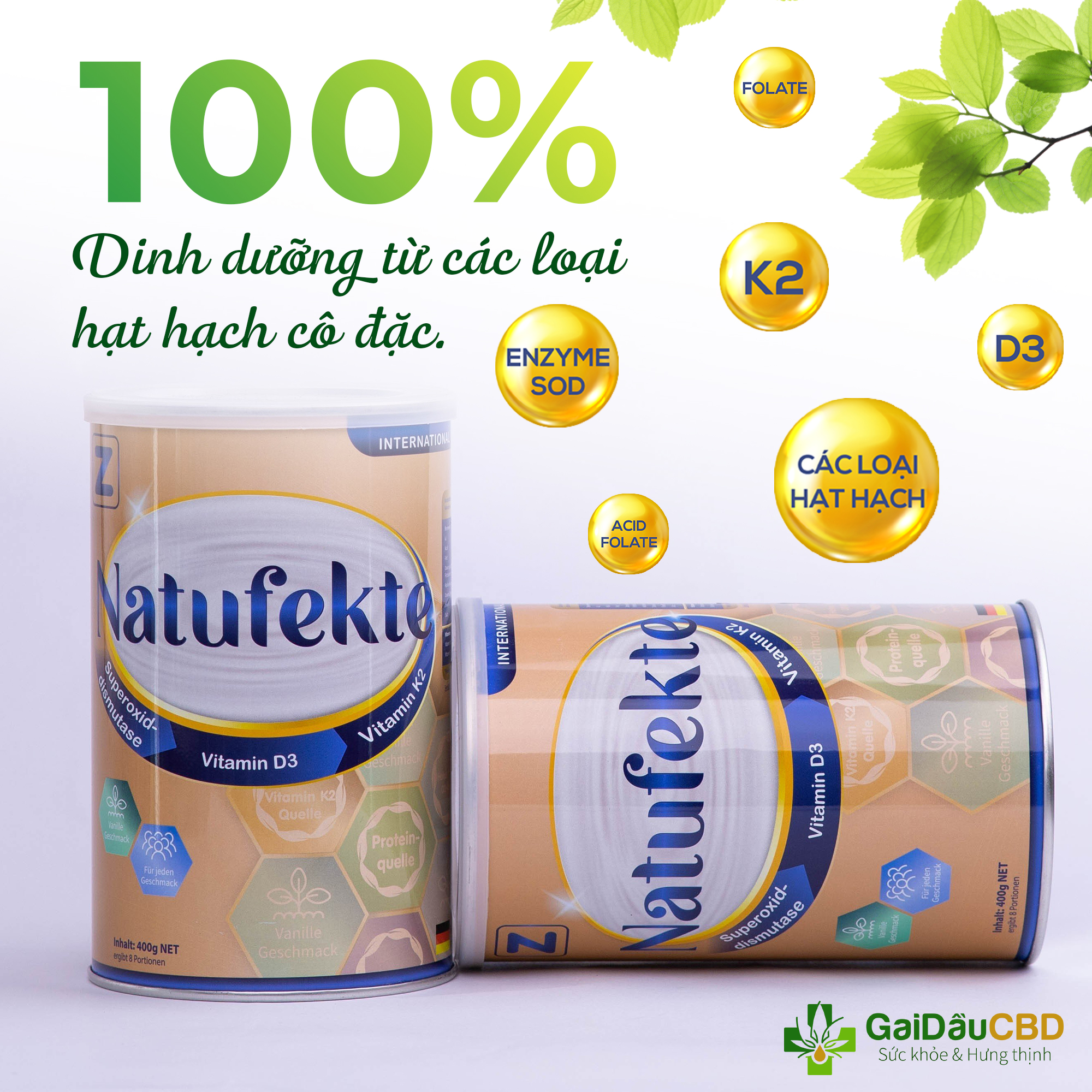 Natufekte bột siêu dinh dưỡng organic của Đức