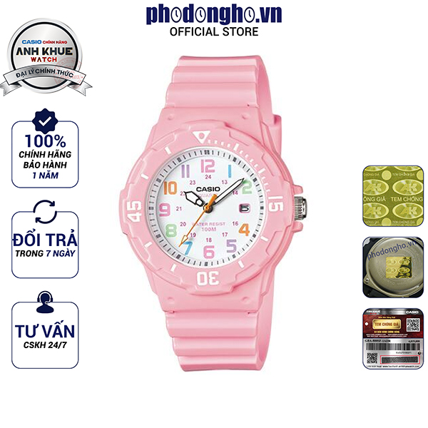 Đồng hồ nữ dây nhựa Casio Anh Khuê LRW-200H-4B2VDF