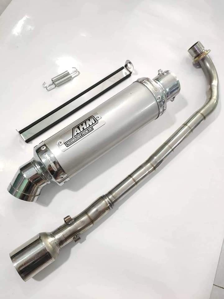 Pô AHM full cổ pô độ cho sirius , ex 50cc , wave alpha