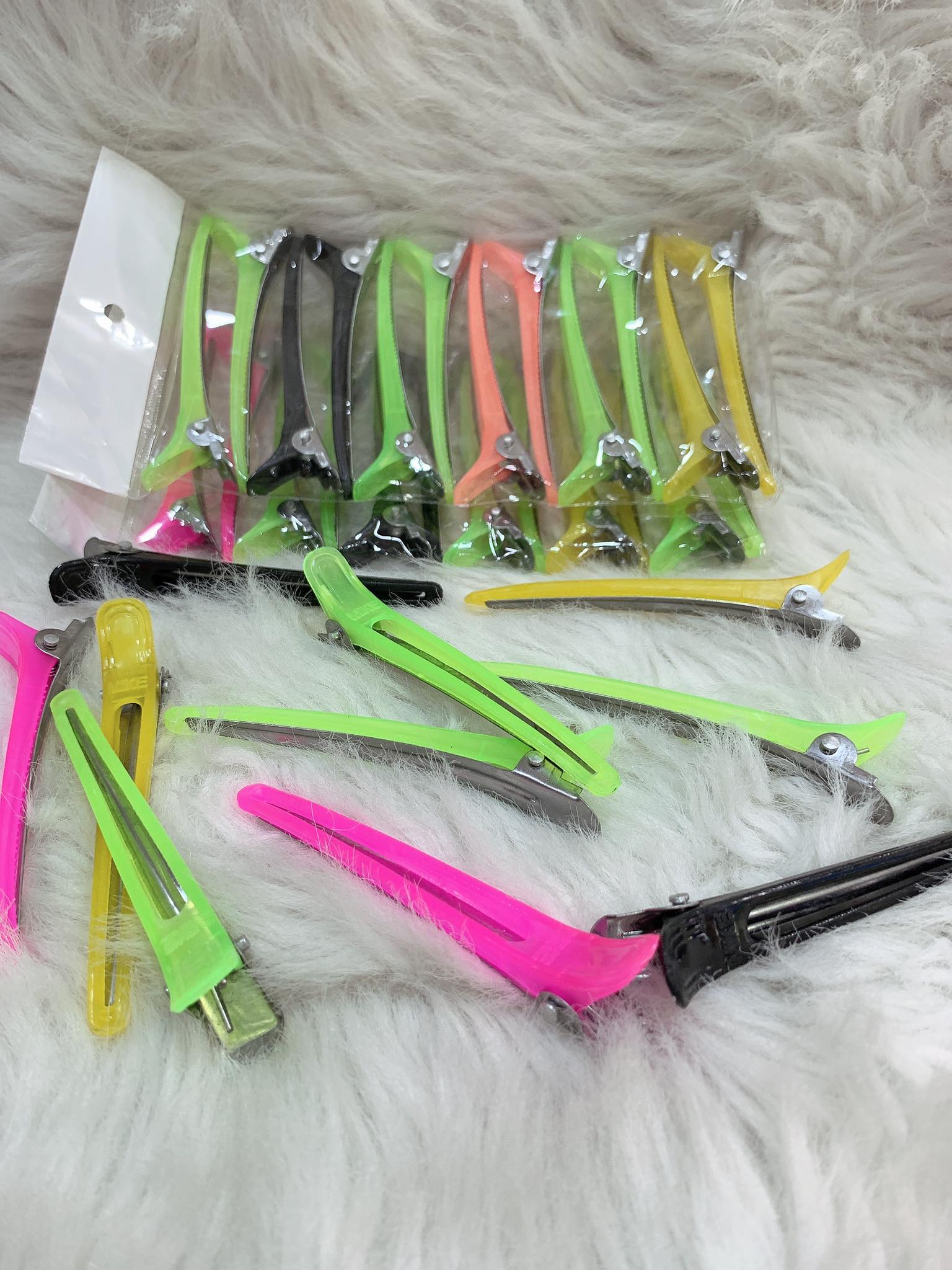 Kẹp mỏ vịt làm tóc - Kẹp cắt tóc set 12 cái