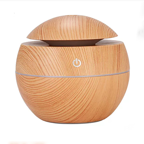 [ Giá siêu rẻ ] Máy xông tinh dầu gỗ tròn, Máy khuếch tán tinh dầu nhỏ gọn, Máy khuếch tán tinh dầu - Hakii