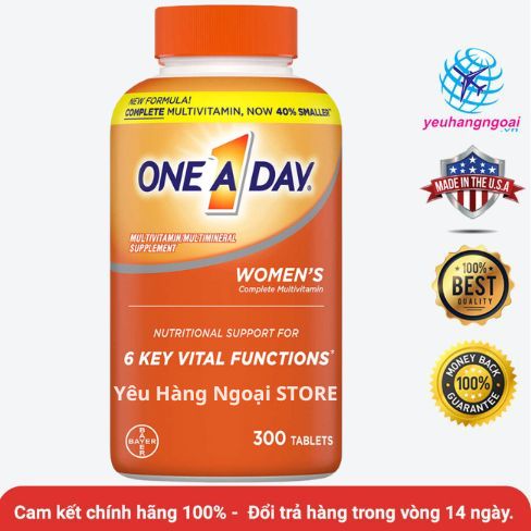 Vitamin tổng hợp dành cho nữ dưới 50 tuổi One A Day Women s 50 300 viên