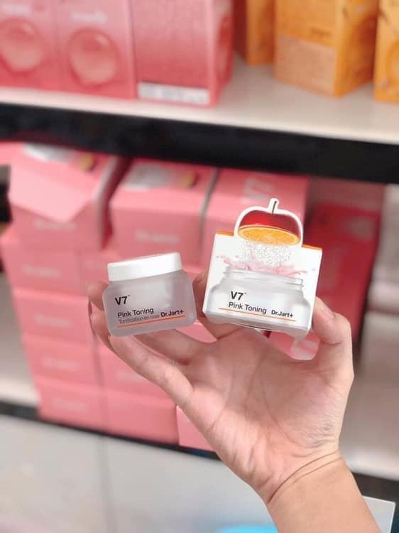 Kem Dưỡng Trắng Hồng Dr.Jart+ V7 Pink Toning Light Up 15ml