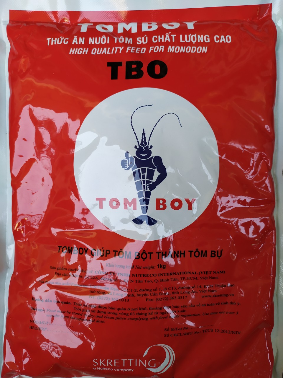 Cám Tomboy [ Số 0 ] hạt mịn thức ăn cho tôm bột,cá con và cá nhỏ loại 1kg