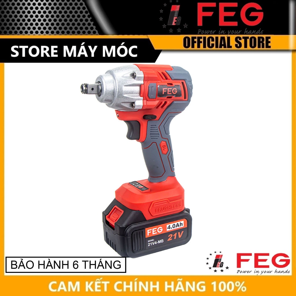 Máy siết bu lông dùng pin 21v feg eg-21wa - hàng chính hãng