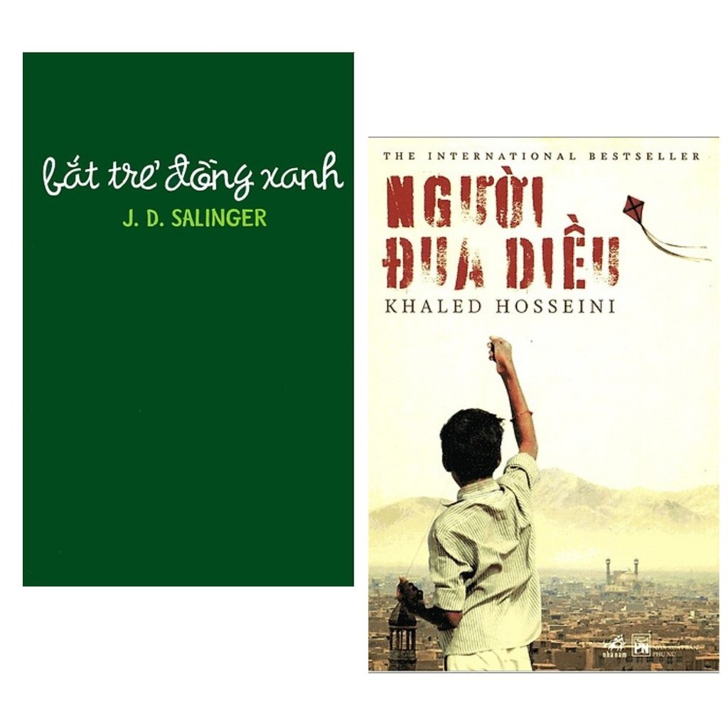 Nguyetlinhbook - combo 2 cuốn tiểu thuyết lãng mạn: người đua diều + bắt trẻ đồng xanh / bộ những cuốn tiểu thuyết hay nhất.