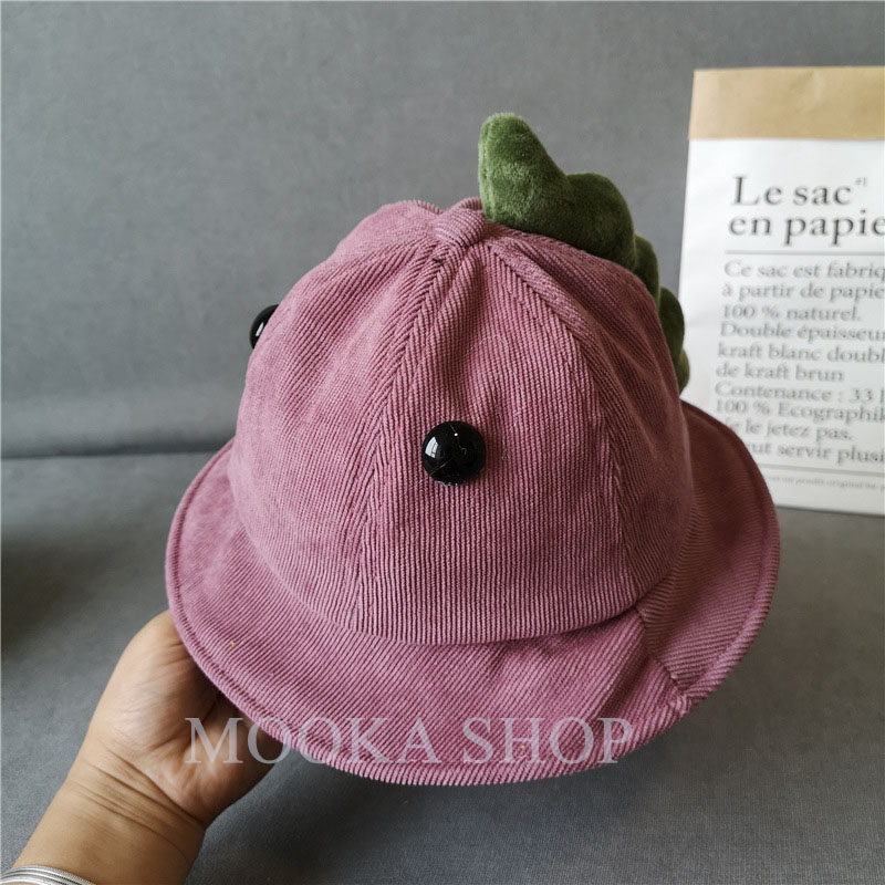 Nón vải khủng long đáng yêu cho bé - MKN07
