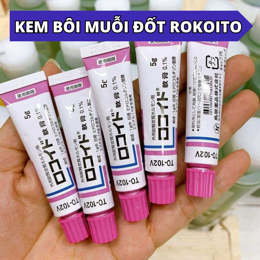 Kem bôi muỗi đốt và côn trùng cắn Rokoito, Kem Rokoito Nhật Bản bôi muỗi đốt và côn trùng cắn