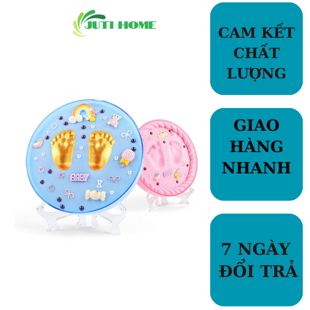 Bộ khung ảnh in dấu vân tay vân chân cho bé yêu lưu giữ kỉ niệm đầu đời