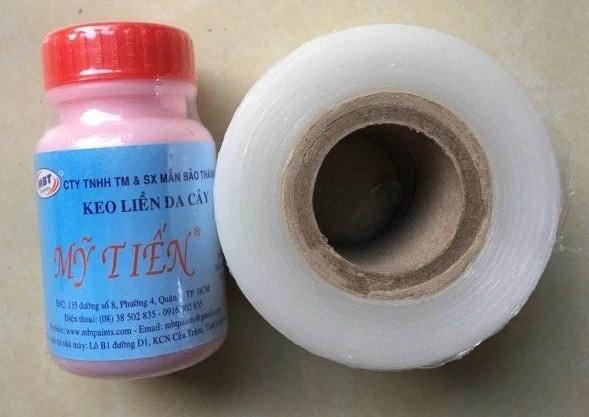 Keo Liền Sẹo Mỹ Tiến 100gr và băng nilon ghép cây