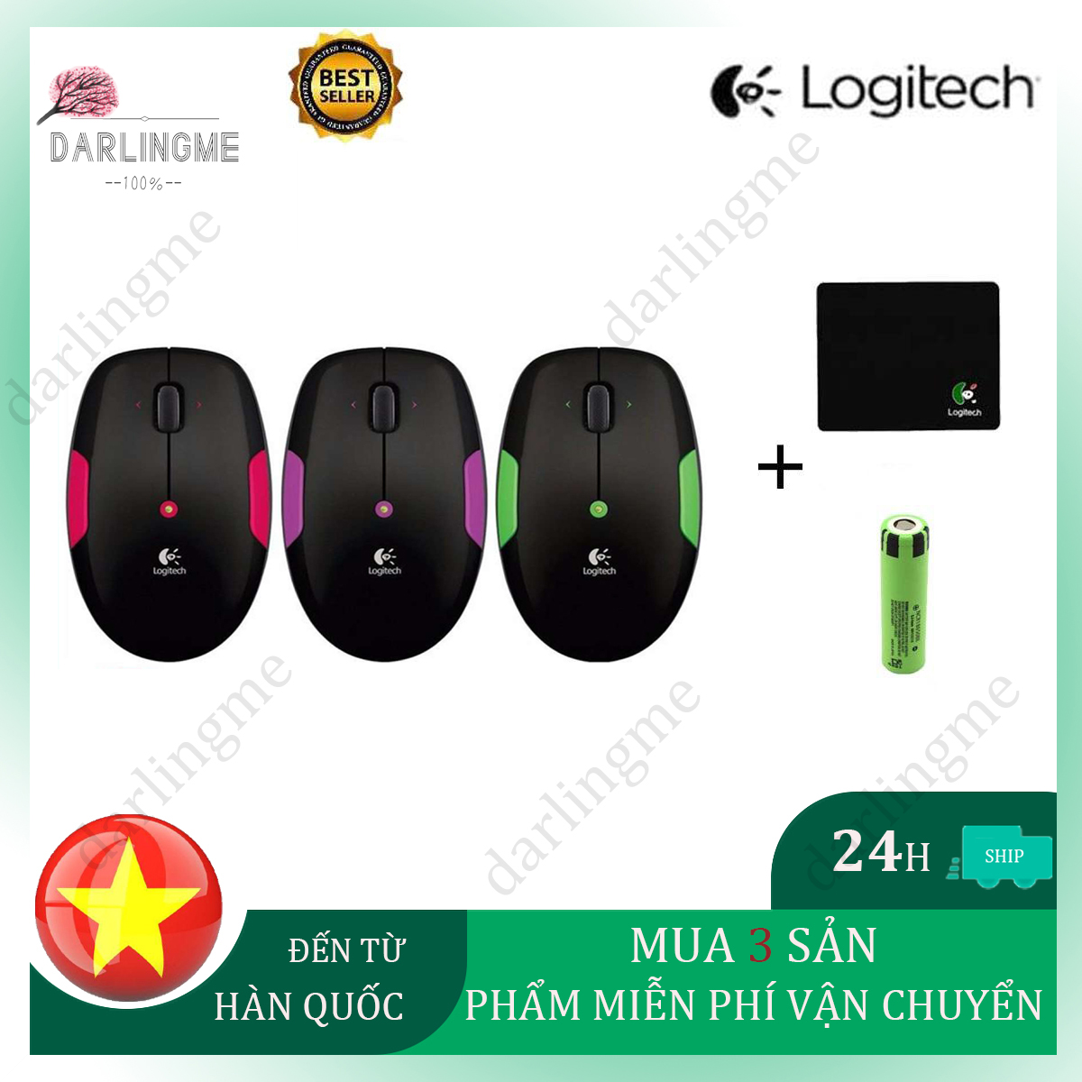 Logitech M345 Chuột không dây Silent Plus