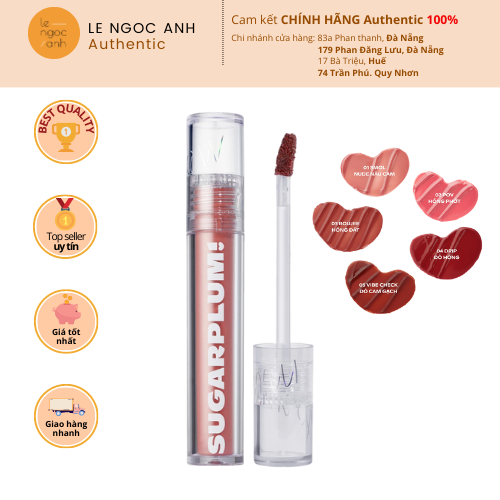 Hoàn tiền 15% - Son Tint Lì Thuần Chay OFÉLIA Sugarplum MistyNow Blurring Tint 3.8g