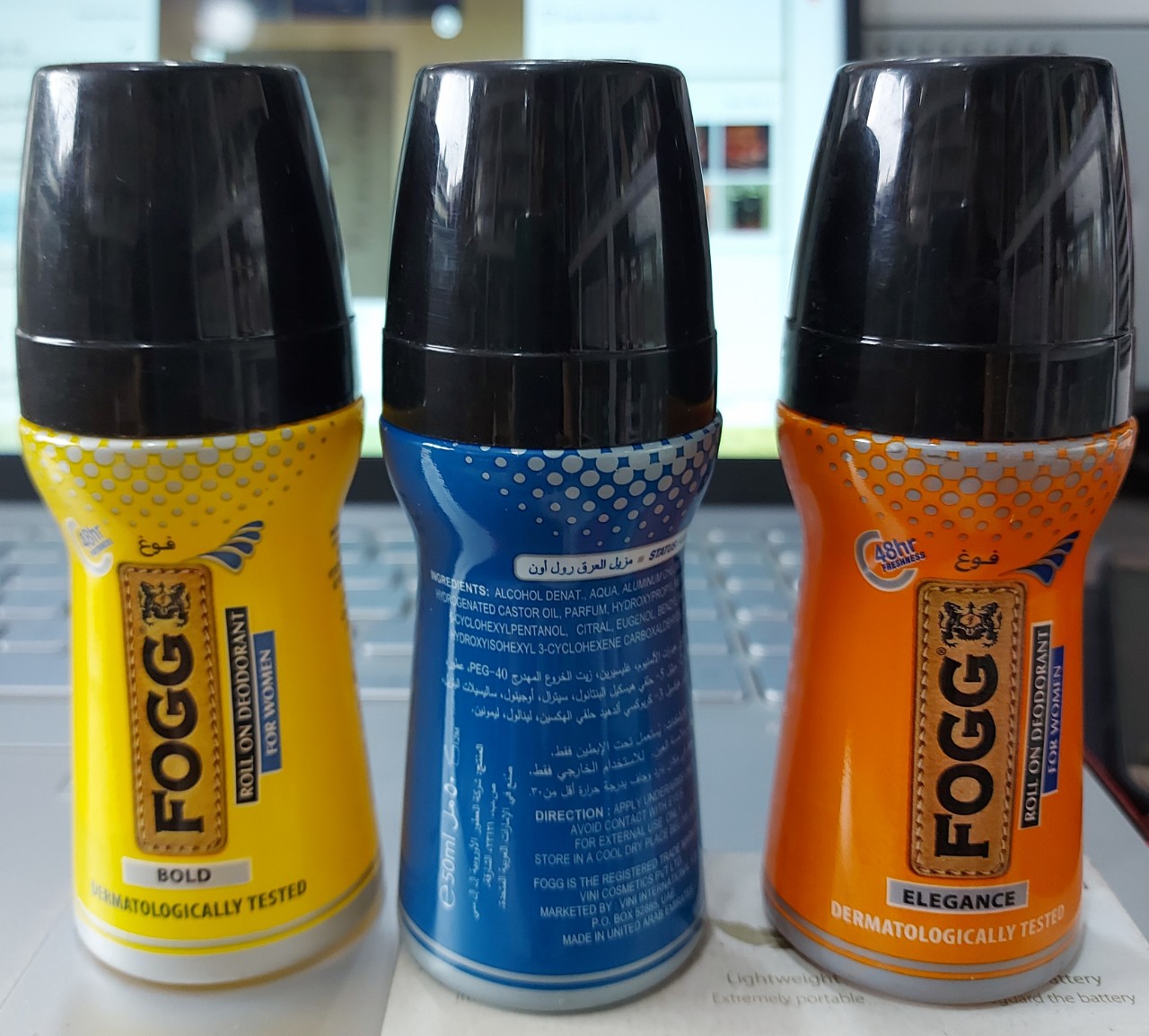 Lăn khử mùi nước hoa nam nữ fogg chai 50ml