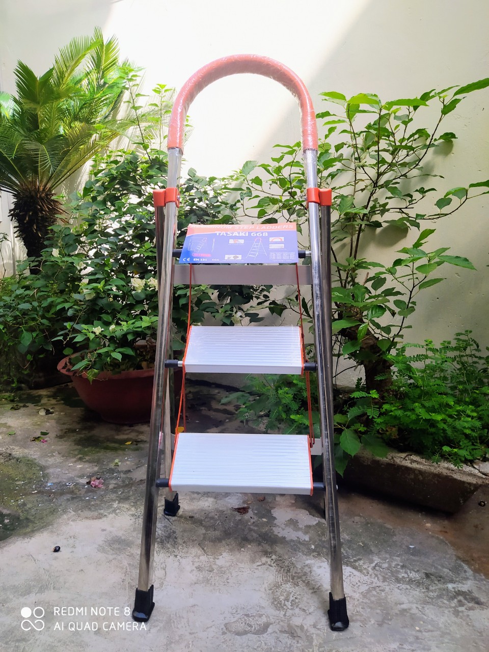Thang bậc cam/ thang ghế thắp hương 3 bậc
