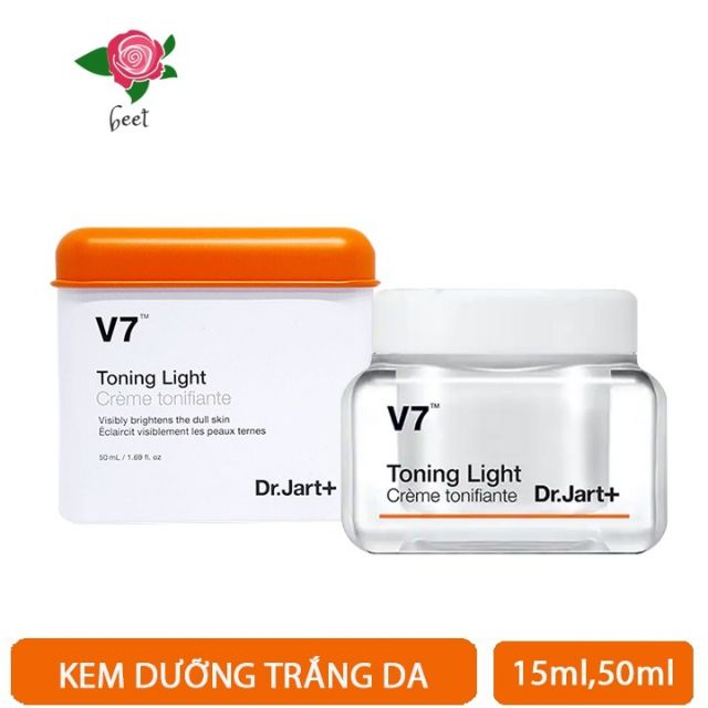 Kem dưỡng trắng tái tạo da mờ thâm nám v7 toning light dr jart+