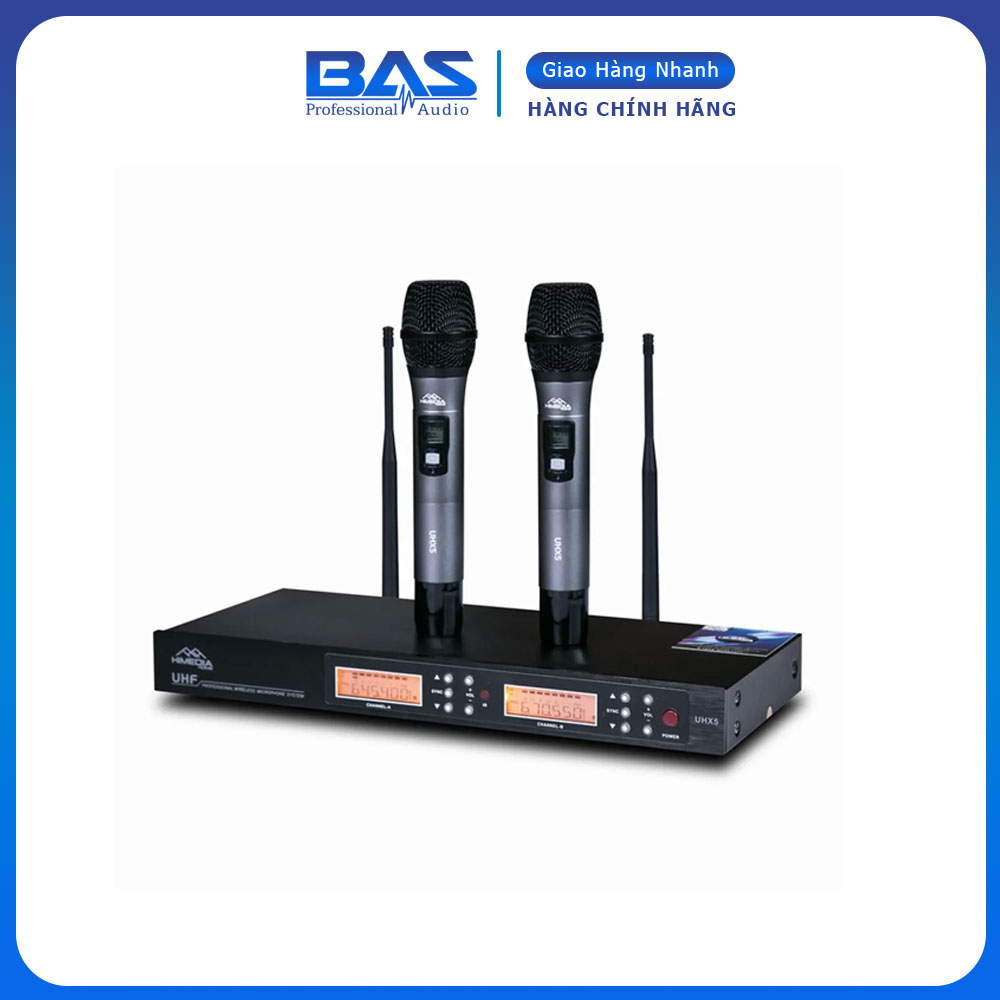 Micro không dây Himedia UHX5, tặng bộ pin & dock sạc 4 viên