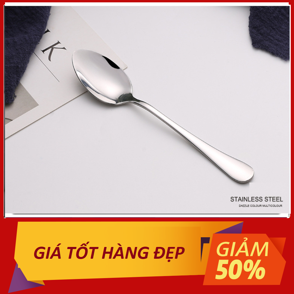 MUỖNG INOX 304 (1 cái),MUỖNG ĂN CƠM - THÌA INOX  ĐẸP LUNG LINH - THIA INOX 304 - MUỖNG INOX 304 XỊN BÓNG SÁNG ( có 2 size lớn và nhỏ)