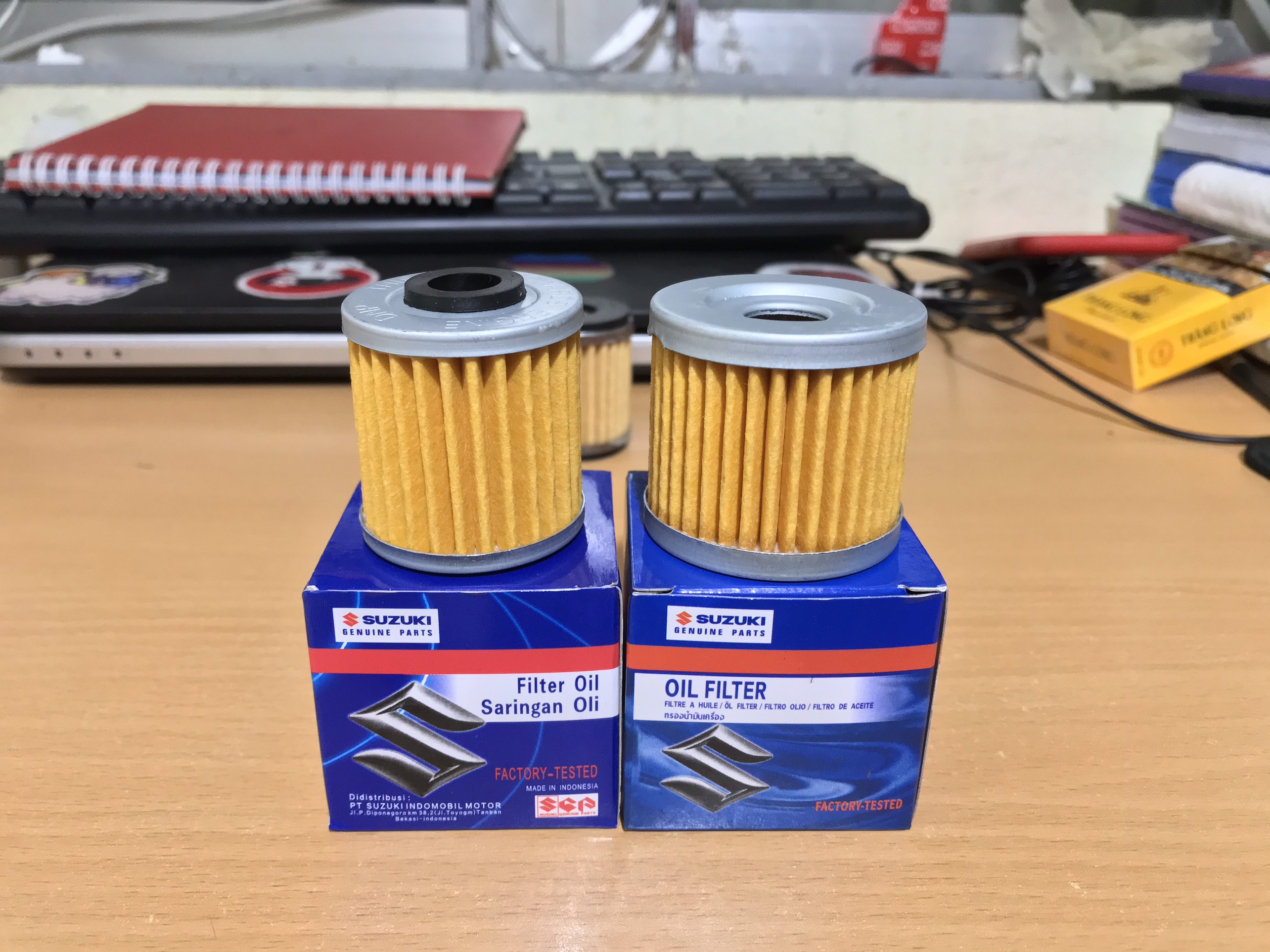 Lọc nhớt Suzuki - Lọc dầu chính hãng cho xe số, xe ga và phân khối lớn Suzuki.