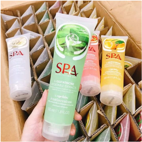 [Mẫu Mới] Gel tẩy tế bào chết Spa Exfoliating Orange 350ML Hương Cam - Dâu Tây Shop