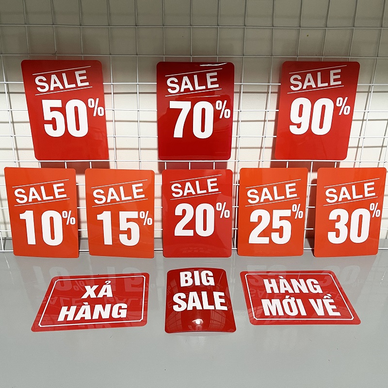 Bảng sale giảm giá - biển sale off - xả hàng - hàng mới về
