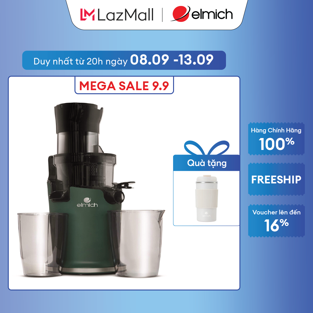 Máy ép trái cây tốc độ chậm elmich eda-0848