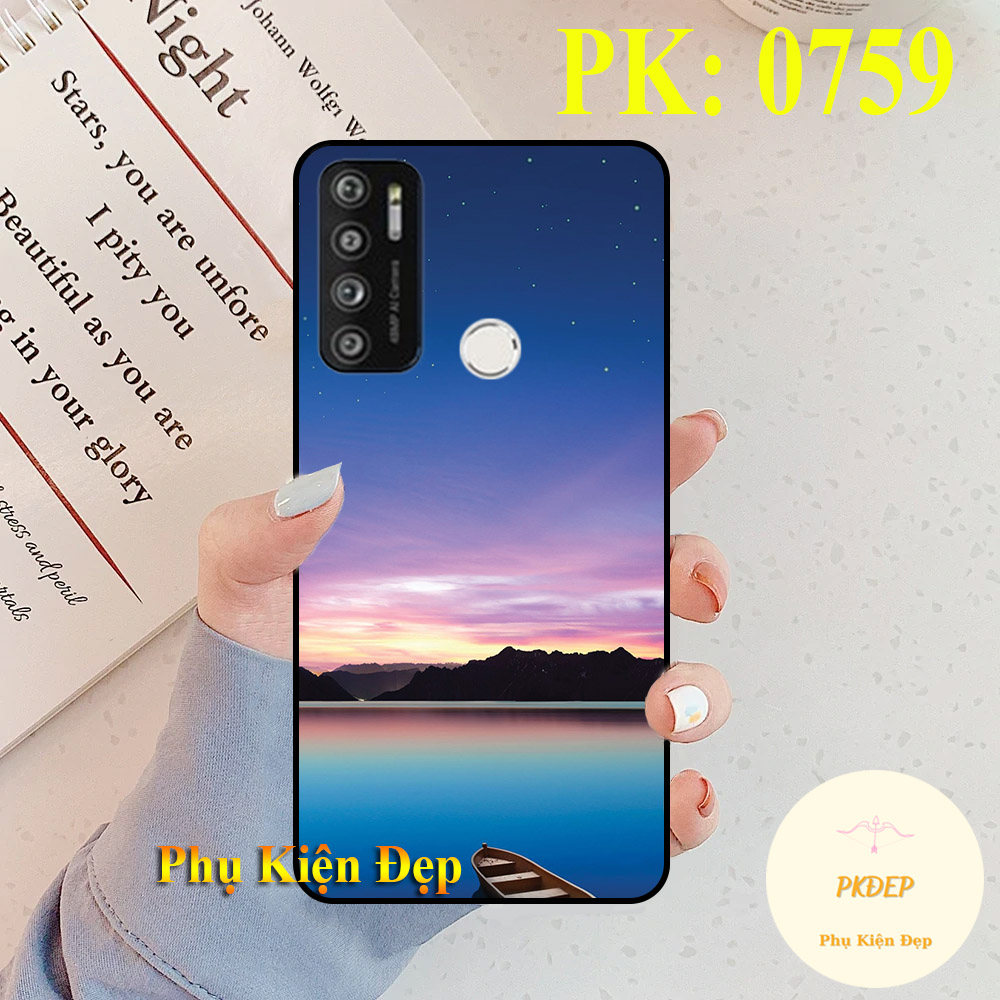 [HCM]Ốp lưng Vsmart Live 4 dẻo đen in hình phong cảnh đẹp