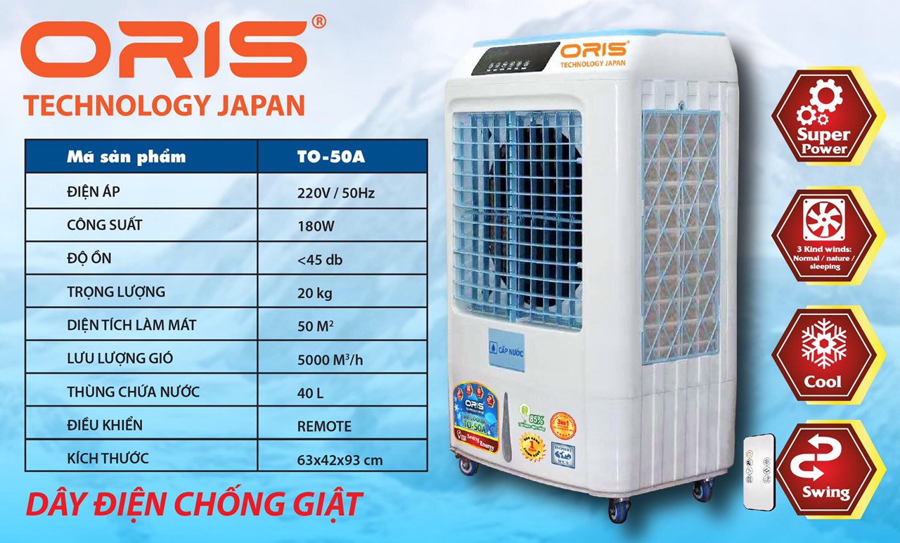 Máy làm mát không khí oris to-50a