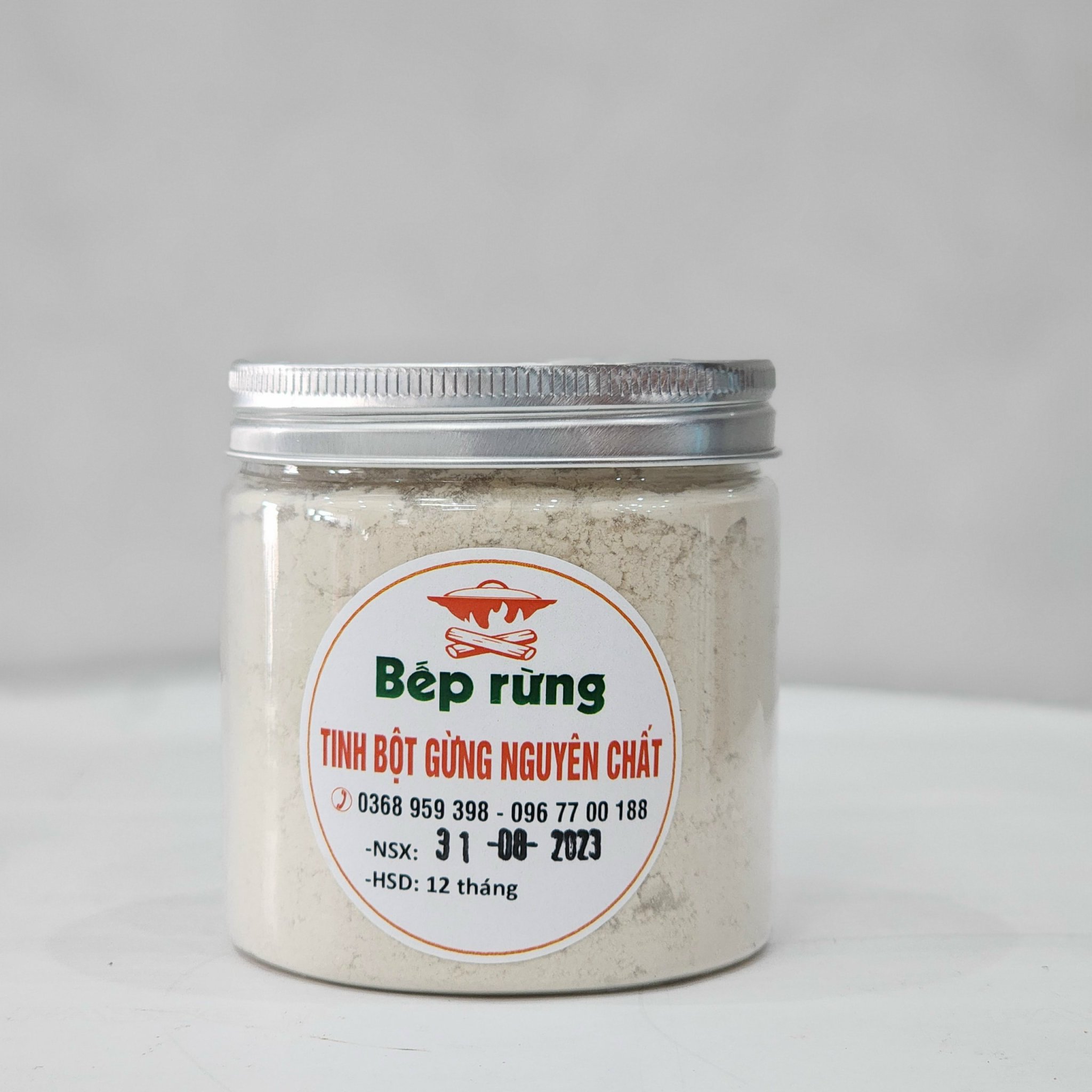 Tinh Bột Gừng Gió Bếp Rừng Không Đường