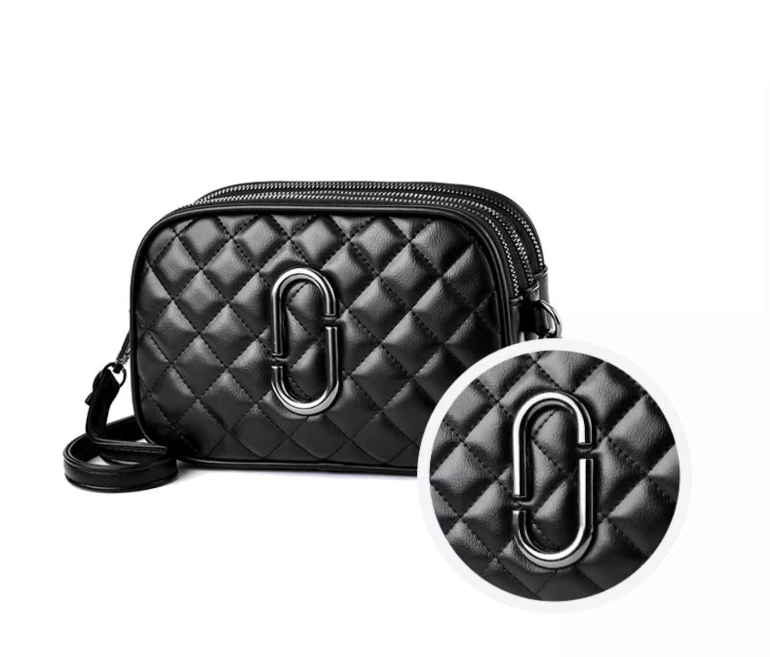 Túi xách nữ đeo chéo da mềm Trám chữ 0 - DC16