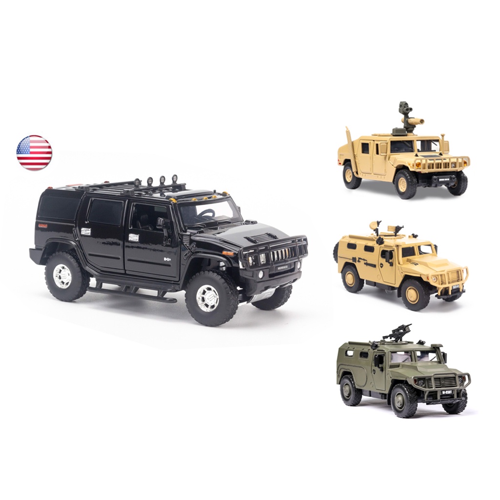 Mô hình xe quân sự humvee 1:32 jackiekim, mz