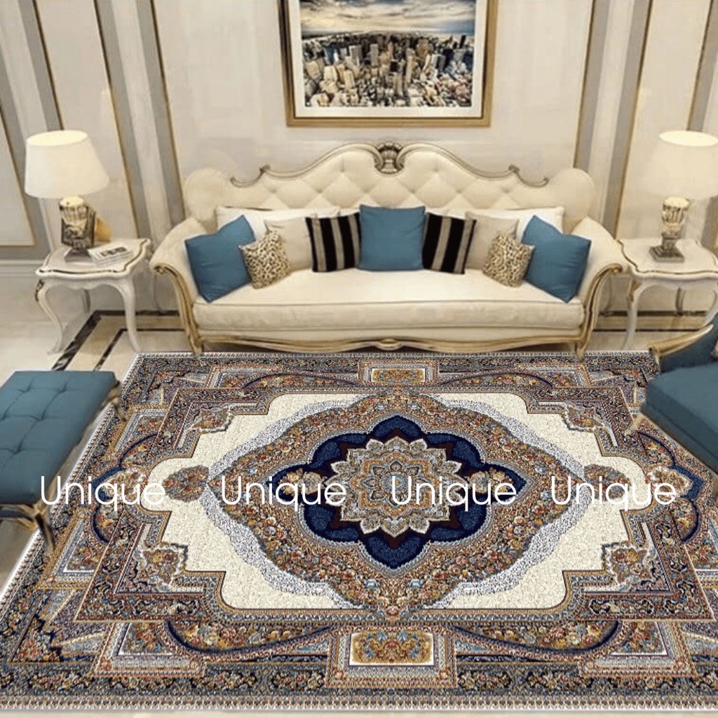 Thảm bali trải sàn với công nghệ in 3d cao cấp, thảm sofa phòng khách cao cấp
