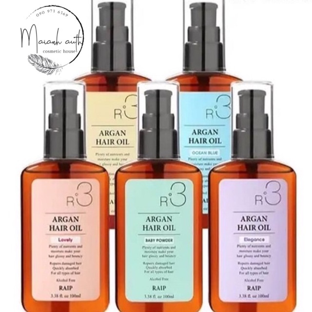 Dầu dưỡng tóc argan raip r3 argan hair oil 100ml