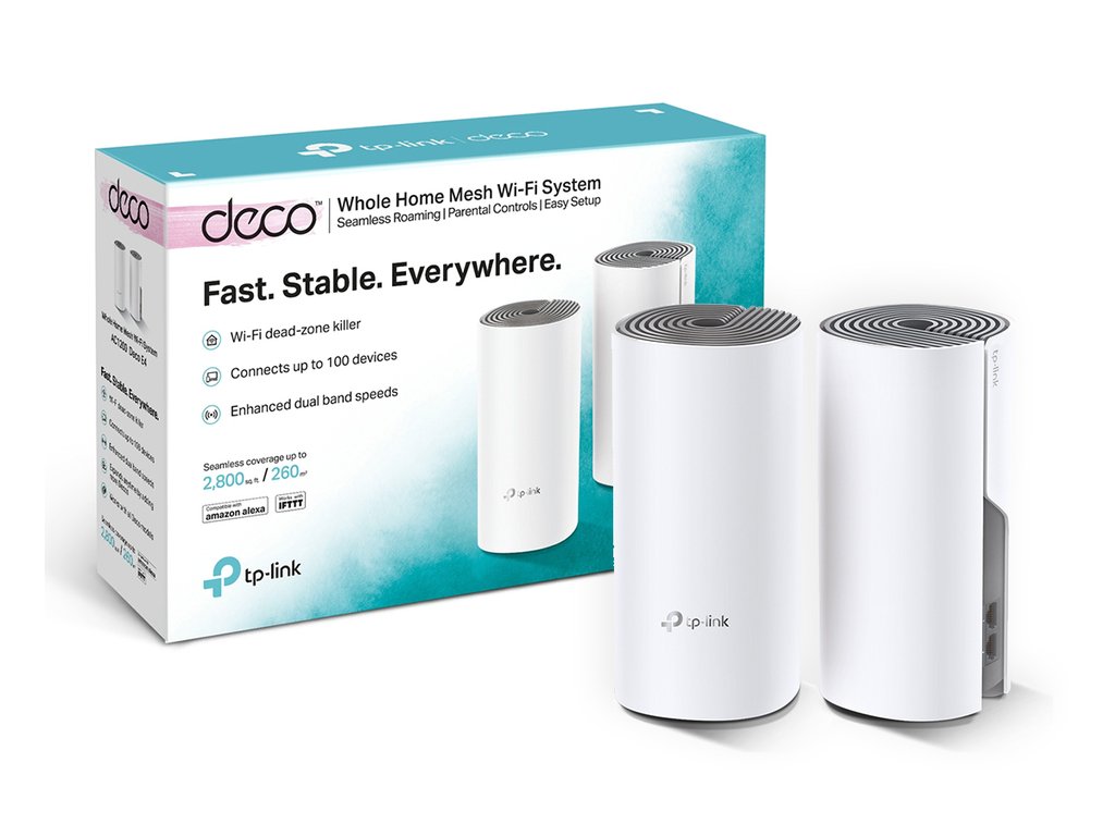 Bộ phát wi-fi mesh cho gia đình tp-link ac1200 deco e4 - hàng chính hãng