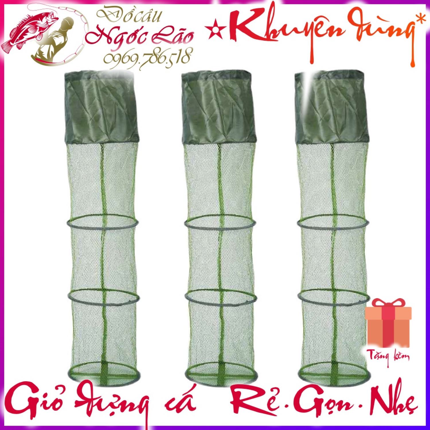 Giỏ đựng cá - túi đựng giỏ cá - loại tốt - giá rẻ ƞhất