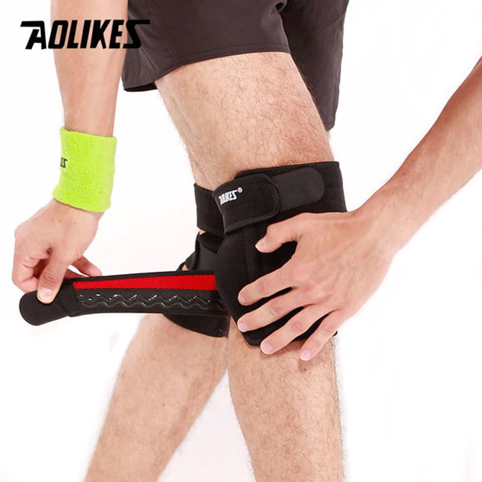 Băng Nẹp Gối H5 4 Lò Xo Aolikes Knee Pads Cho Đầu Gối Yếu A-7618
