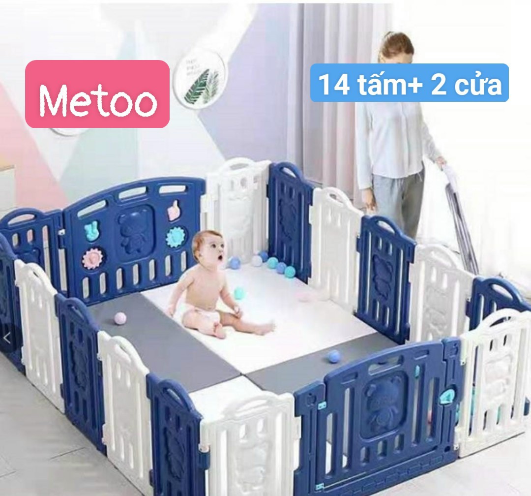 QUÂY BÓNG CHO BÉ QUÂY CŨI NHỰA MÂU GẤU KÍCH THƯỚC 1M5X1M9 TẶNG KÈM THẢM VÀ BÓNG