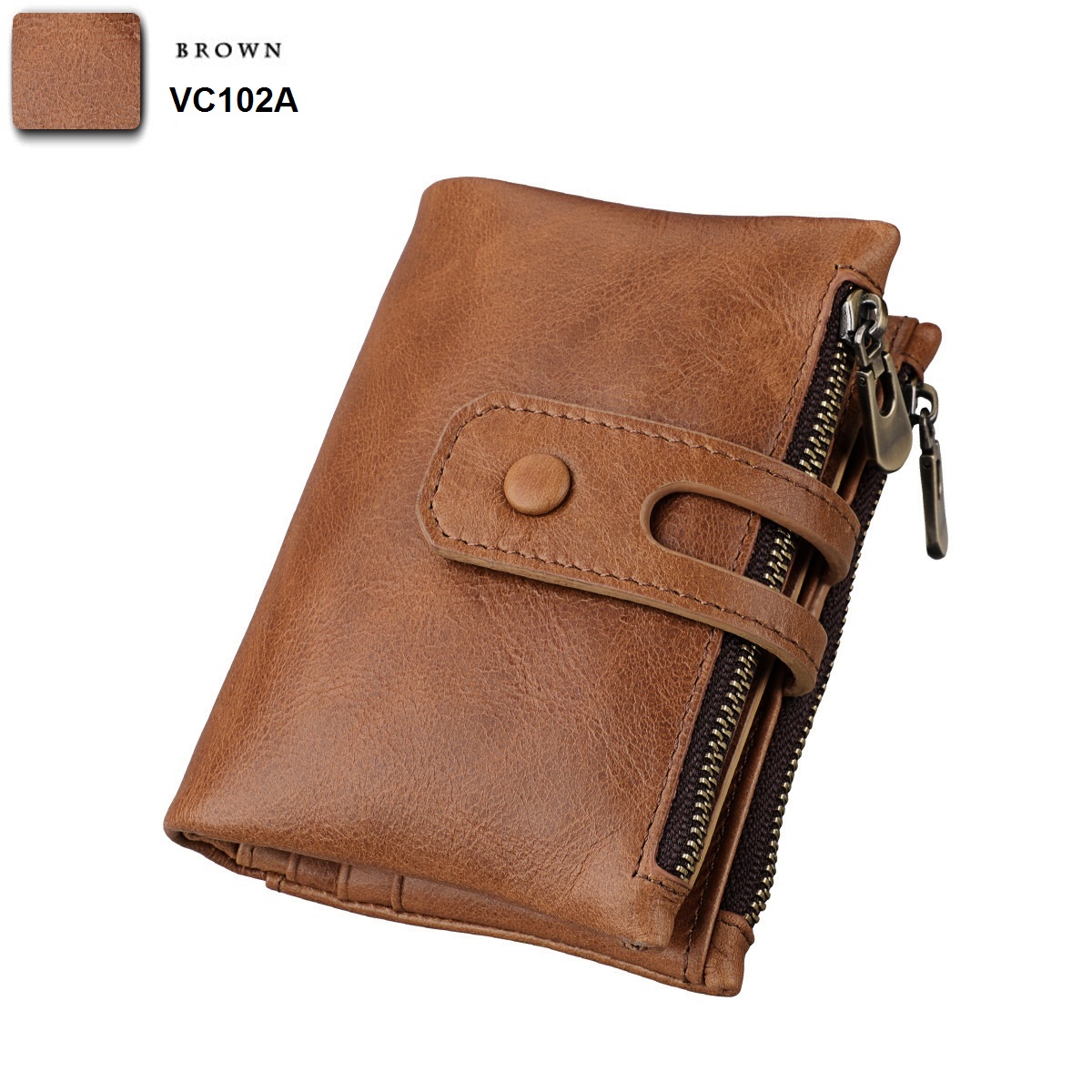 Ví bóp da bò cao cấp - để vừa giấy tờ xe ngày xưa - mẫu ví da bò cao cấp siêu bền thatchatstore VC102