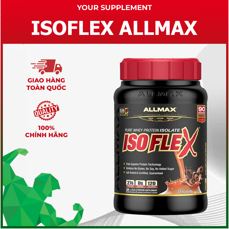 Sữa Tăng Cơ ISO FLEX ALLMAX - 30 lần dùng  TẶNG SHAKER