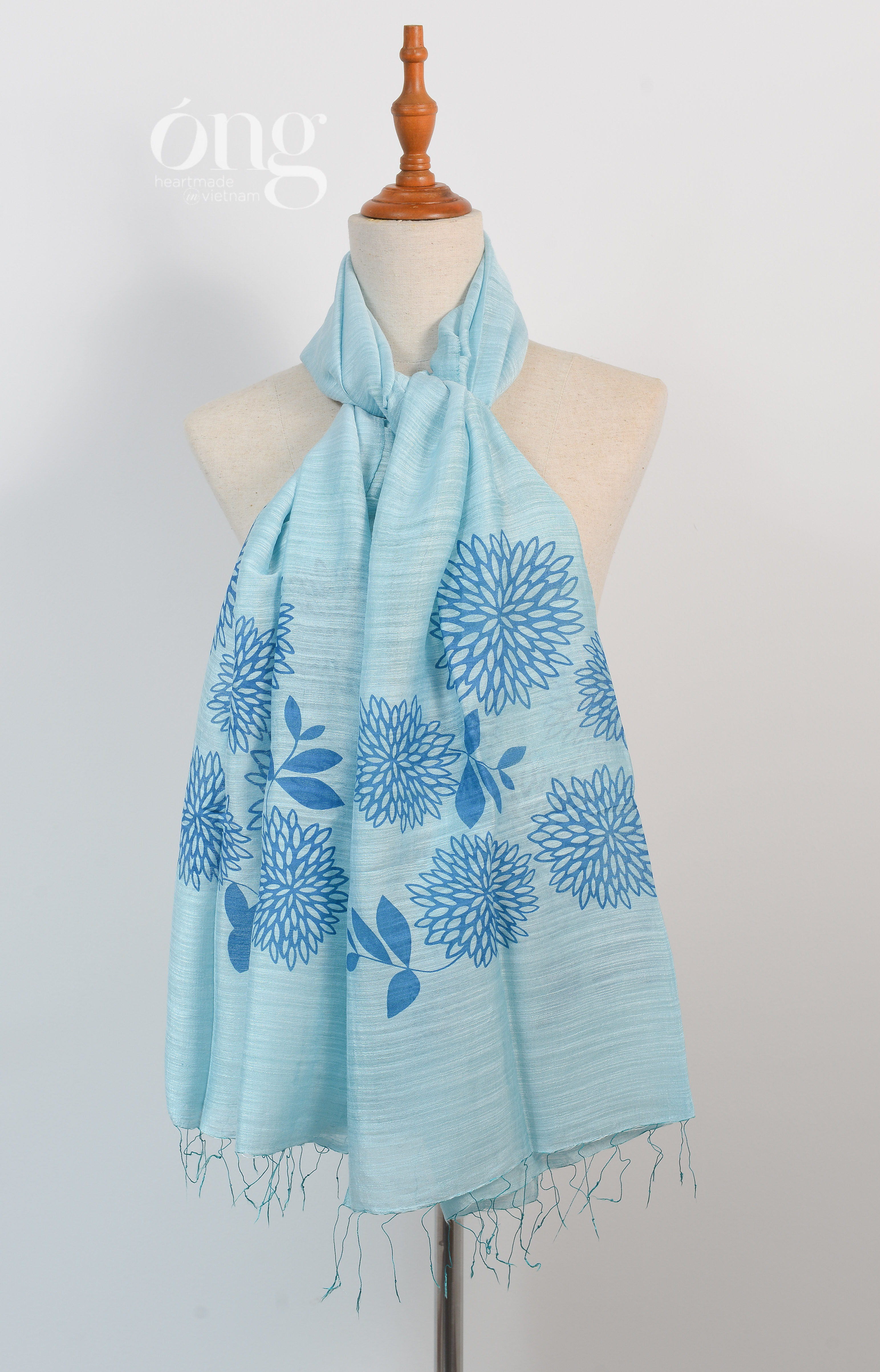 Khăng choàng cổ - Khăn quàng cổ chất liệu tự nhiên Lụa tơ tằm vs Linen