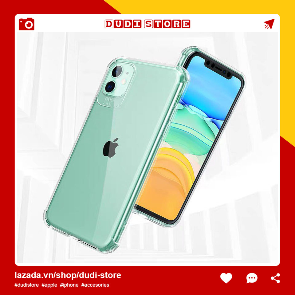 Case Ốp lưng Silicon trong chống sốc phát sáng dành cho điện thoại iphone 6 6 plus 6s 6s plus 7 7 plus 8 8 plus X Xs Xs Max 11 11 pro 11 pro max Dudi Store