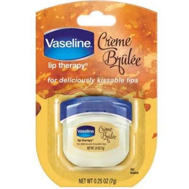Hcm - sáp dưỡng môi vaseline lip therapy – creme brulee