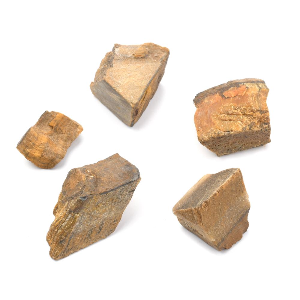 2Bag Natural Tiger Eye Beads Nuggets No Hole Undrilled 24.5 47x16 41x10
