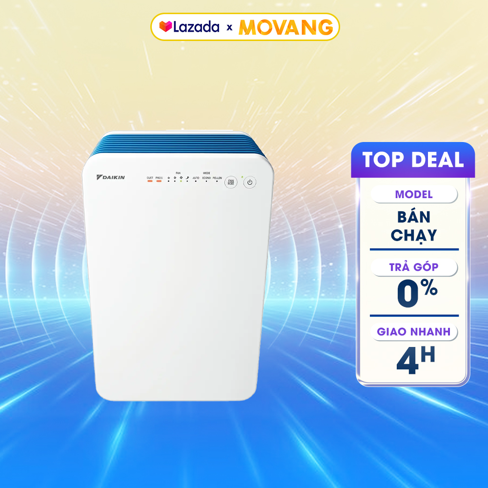 - Máy lọc không khí Daikin MC30VVM-A - Màng lọc 3 lớp: lọc thô lọc khử mùi và lọc bụi kháng khuẩn mạnh - Bảo hành 12 tháng