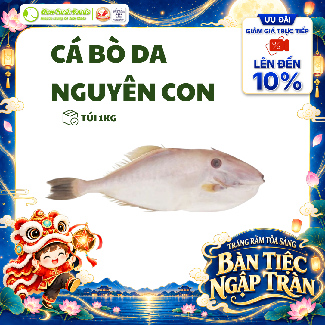 [HỎA TỐC HCM] Cá Bò Da nguyên con - Túi 1Kg tươi sống, chất lượng cao, an toàn, giao hàng nhanh chóng.