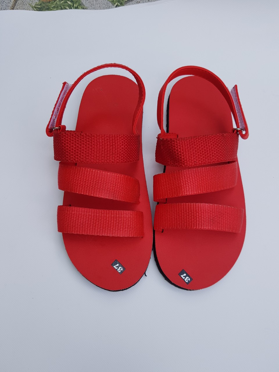 Sandal chip chip xăng đan nữ đế đỏ quai đỏ size từ 35 nữ đến 42 nữ