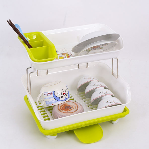 [HCM]KỆ ÚP CHÉN ĐĨA 2 TẦNG CÓ KHAY THOÁT NƯỚC