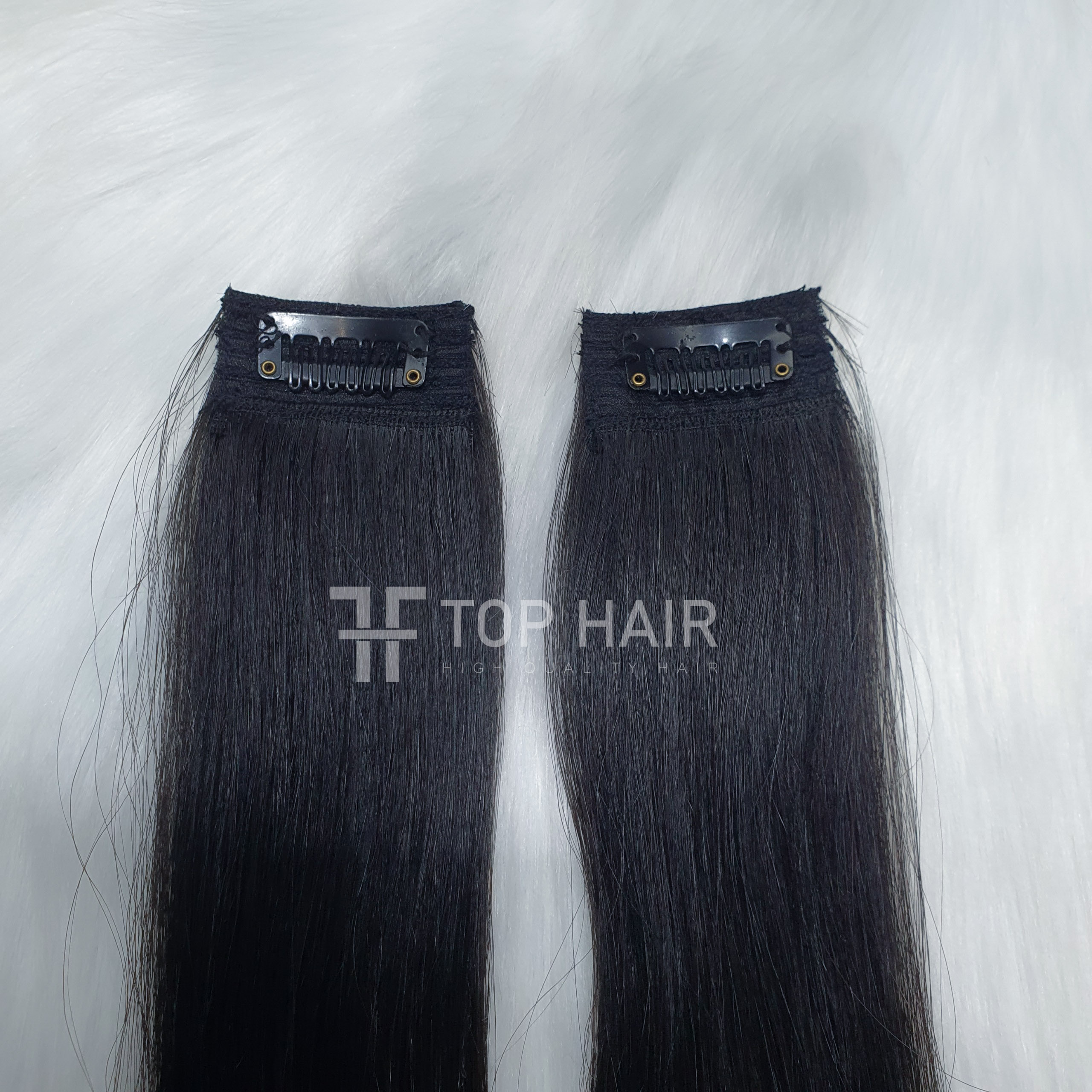 Kẹp phím lẻ / kẹp dải 100% tóc thật dài 40 50 60cm