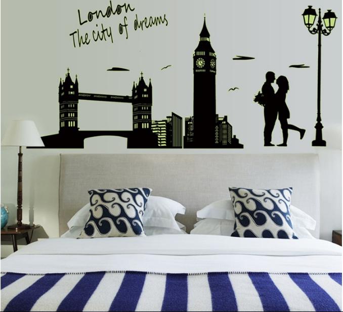 Decal trang trí Thành Phố London- Dạ Quang